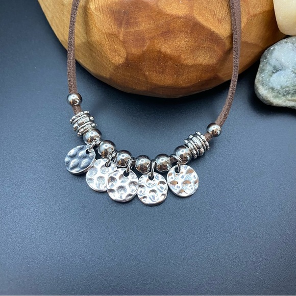 Bohemian Style Multi-Disc Bead Necklace - Picture 3 of 4